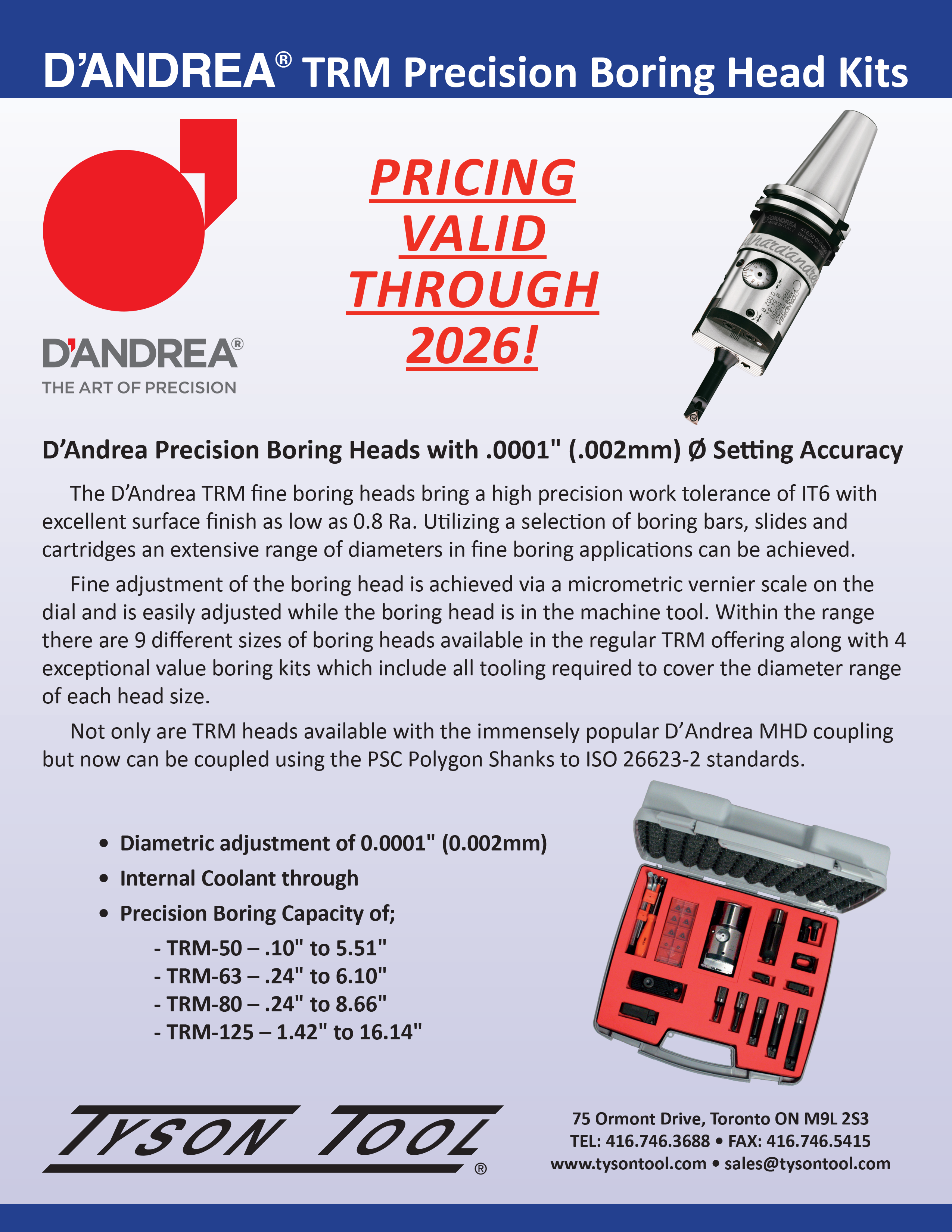 TRM KITS D'ANDREA TYSON TOOL