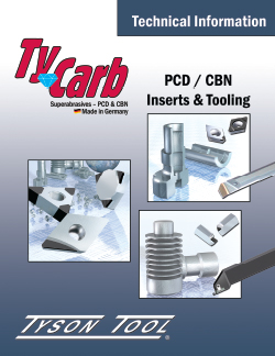 TyCarb Superabrasives PCD CBN